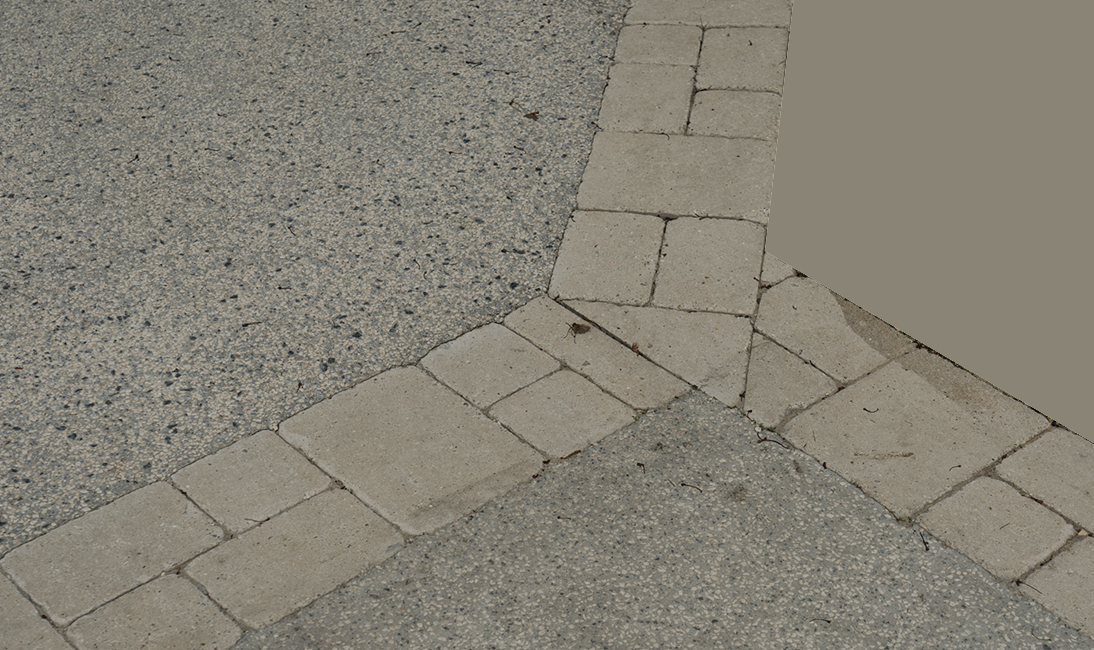 beton avec pavé
