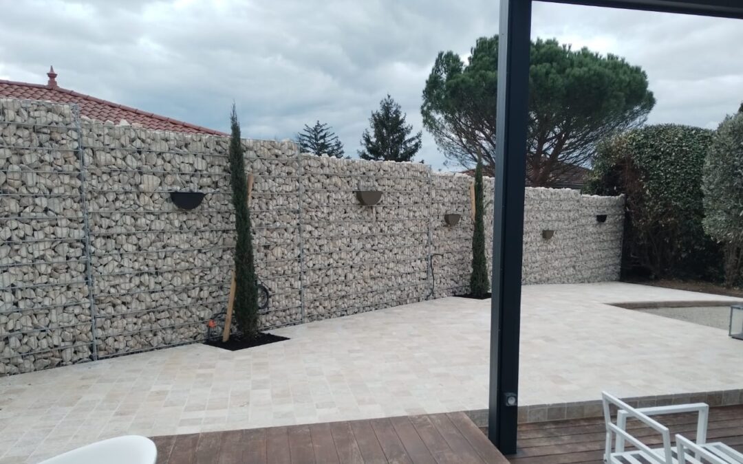 Mise en place de gabions à St Genis Laval