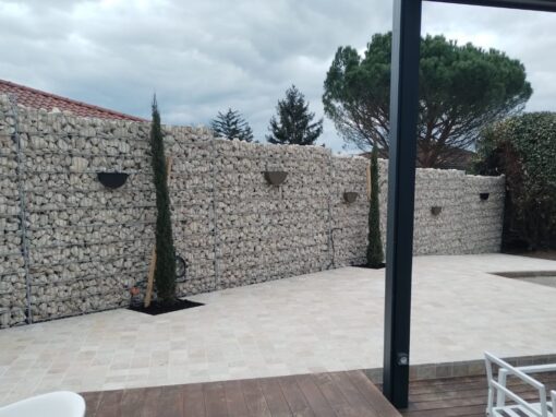 Mise en place de gabions Ă St Genis Laval